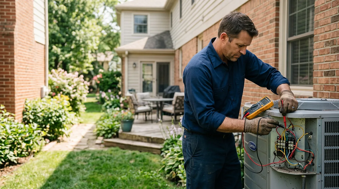 HVAC technician working near Midway, UT